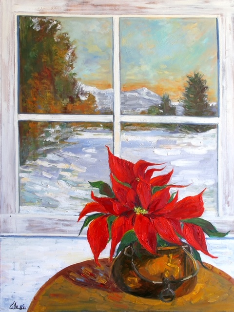 Holiday Red 36x36
