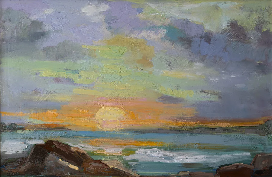 Sunset Over Stone 19x28