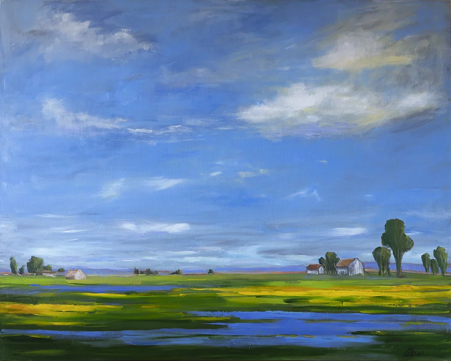 Barns Beyond The Bloom 40x60